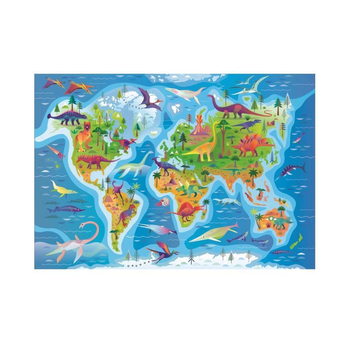 Puzzle Clementoni Super Mapa de Dinossauros 180 Peças