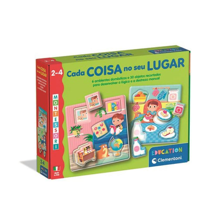 Jogo Montessori Clementoni Cada Coisa No Seu Lugar