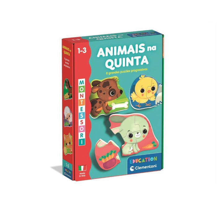 Jogo Montessori Clementoni Animais na Quinta