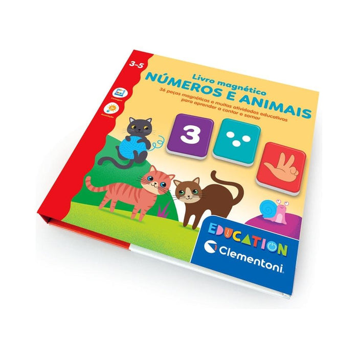 Livro Magnético Clementoni Números e Animais