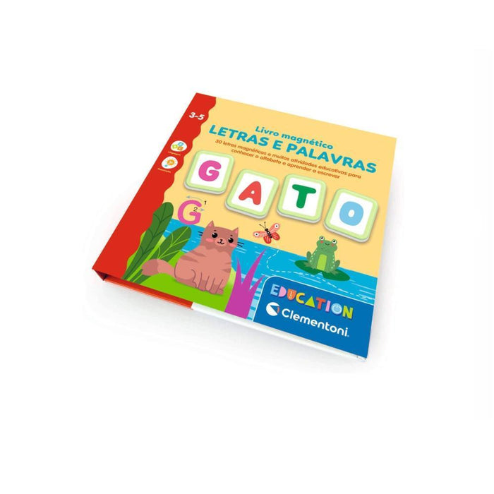 Livro Magnético Clementoni Letras e Palavras 30 peças