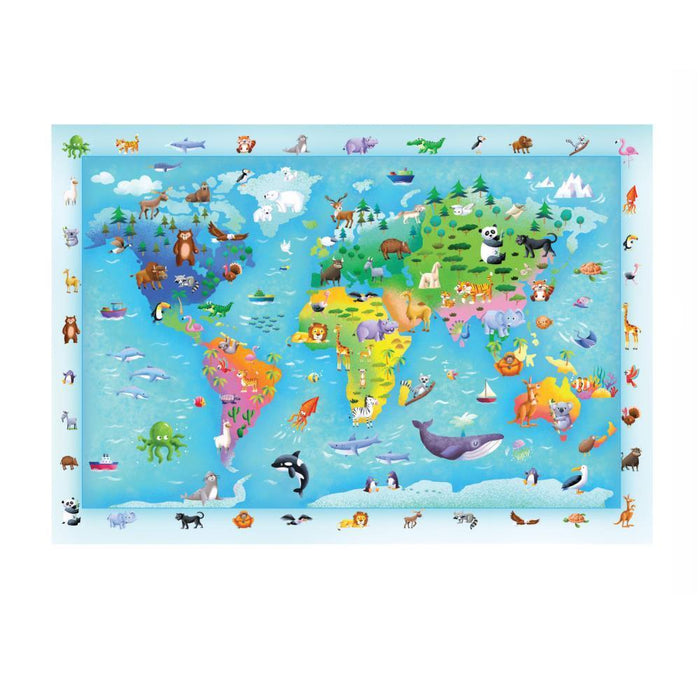 Puzzle Clementoni Maxi Wildlife Map 60 Peças