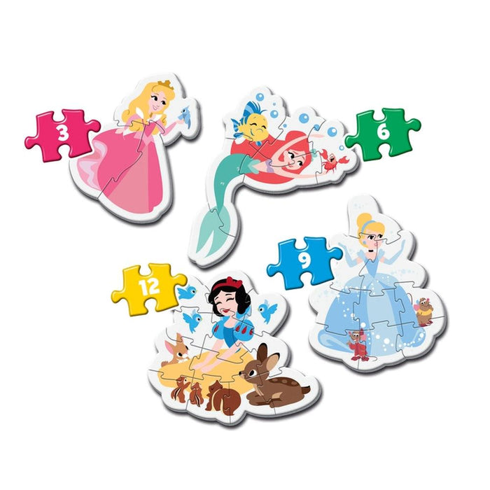 Puzzles Clementoni My First Puzzles Disney Princess 3 a 12 Peças