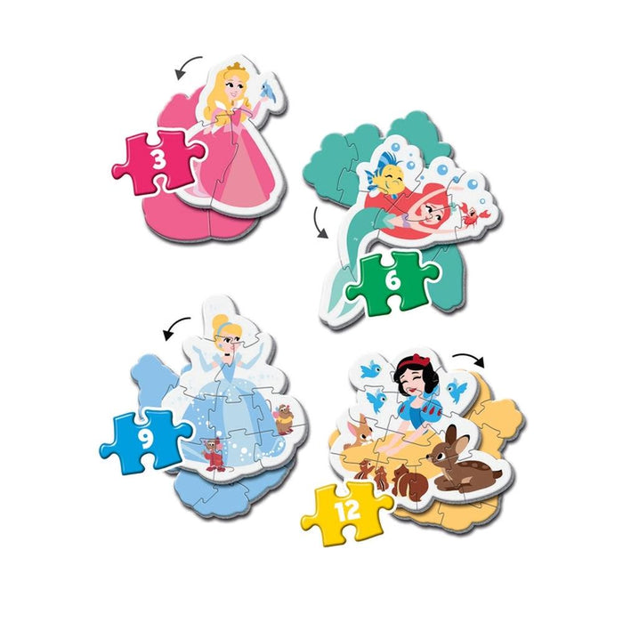 Puzzles Clementoni My First Puzzles Disney Princess 3 a 12 Peças