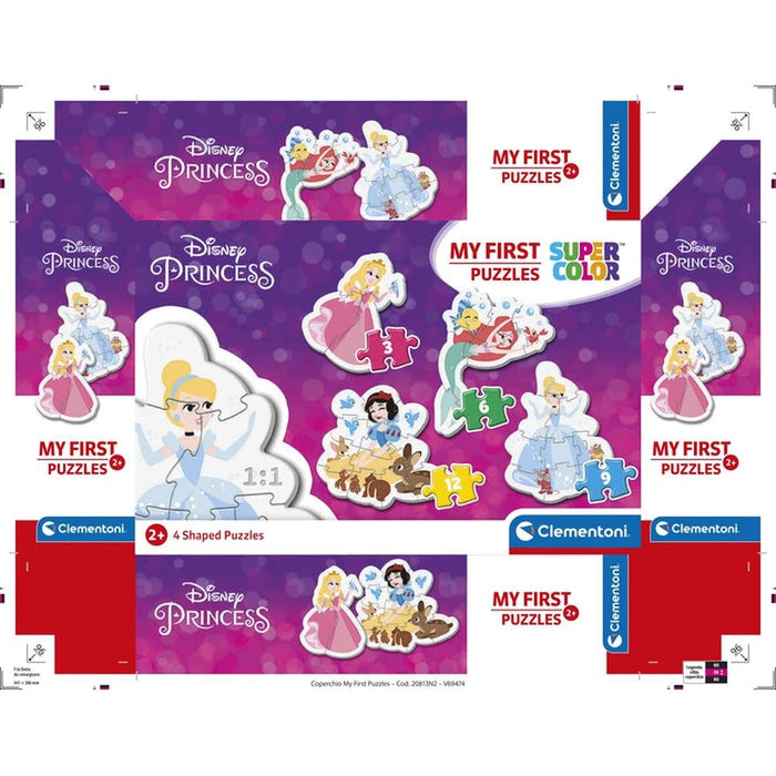 Puzzles Clementoni My First Puzzles Disney Princess 3 a 12 Peças