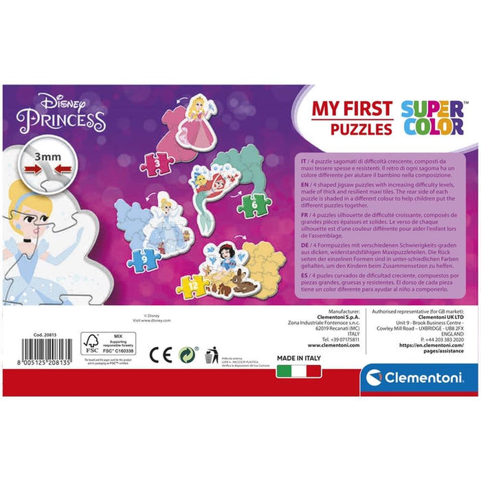 Puzzles Clementoni My First Puzzles Disney Princess 3 a 12 Peças