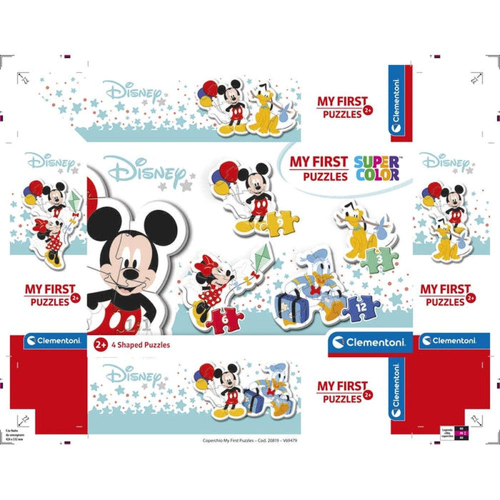 Puzzles Clementoni My First Puzzles Mickey Mouse 3 a 12 Peças