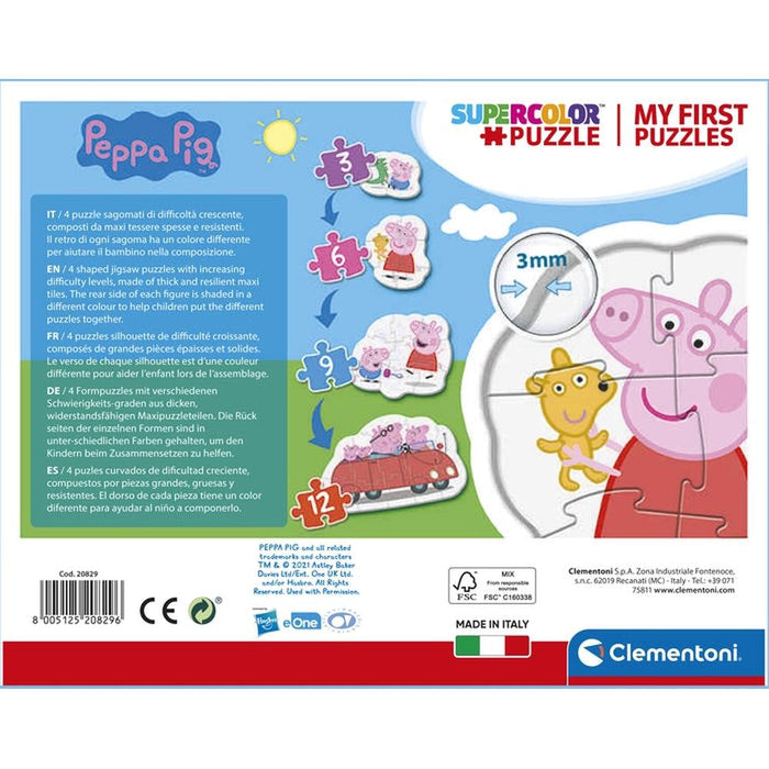 Puzzles Clementoni My First Puzzles Peppa Pig 3 a 12 Peças
