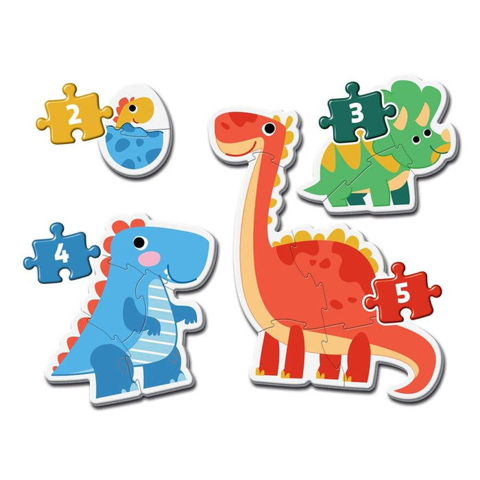 Puzzle Clementoni My First Puzzles Dinossauros 2 a 5 Peças