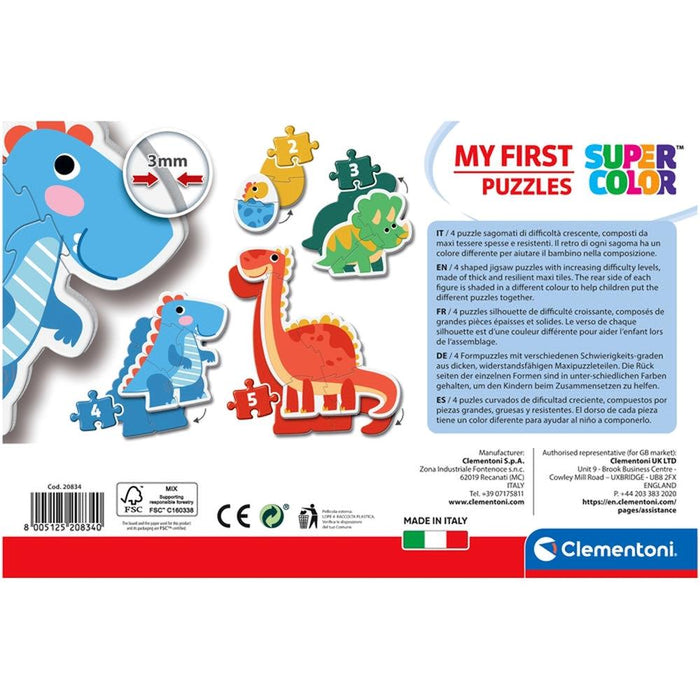 Puzzle Clementoni My First Puzzles Dinossauros 2 a 5 Peças