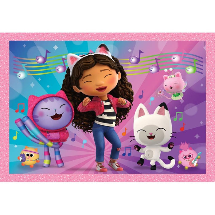 4 Puzzles Progressivos Clementoni Gabby's Dollhouse 12 a 24 Peças