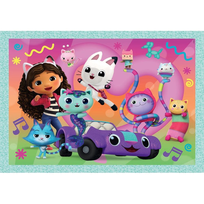 4 Puzzles Progressivos Clementoni Gabby's Dollhouse 12 a 24 Peças