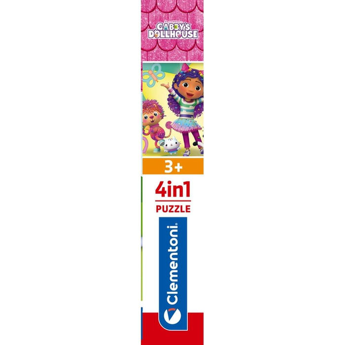 4 Puzzles Progressivos Clementoni Gabby's Dollhouse 12 a 24 Peças