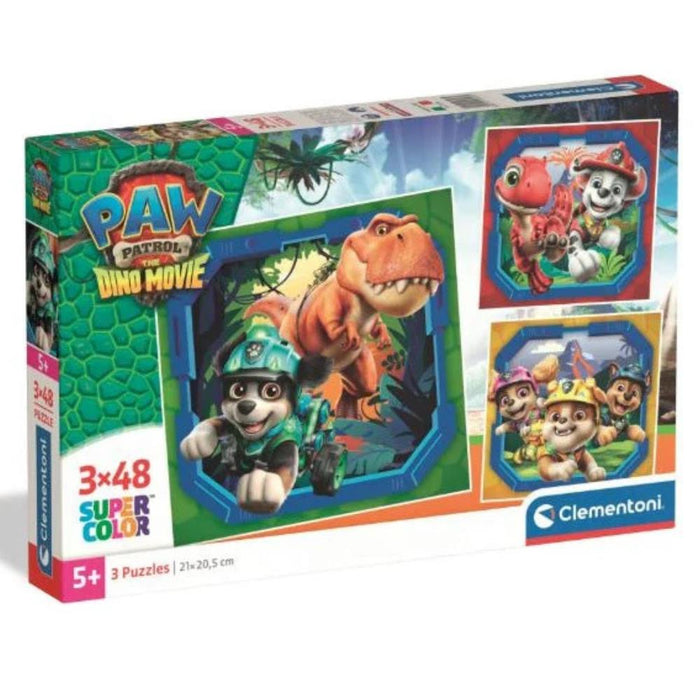 3 Puzzles Clementoni Patrulha Pata Dino Movie 48 Peças