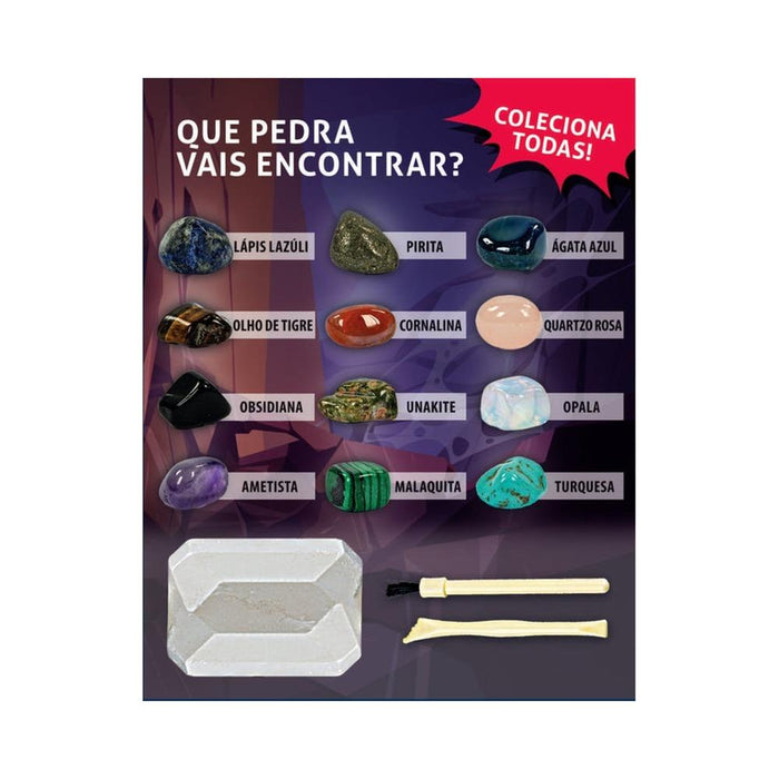 Mini Kit de Escavação Clementoni Minerais