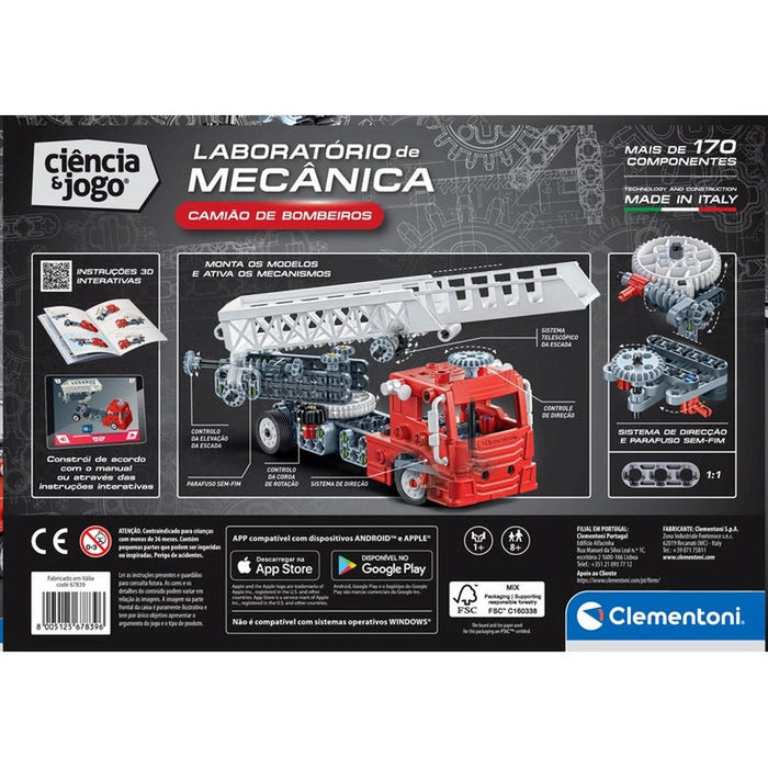 Laboratório de Mecânica Clementoni Camião de Bombeiros