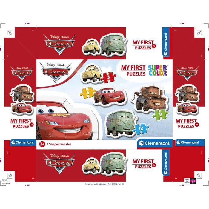 4 Puzzles Progressivos Clementoni Disney Cars 3 a 12 Peças