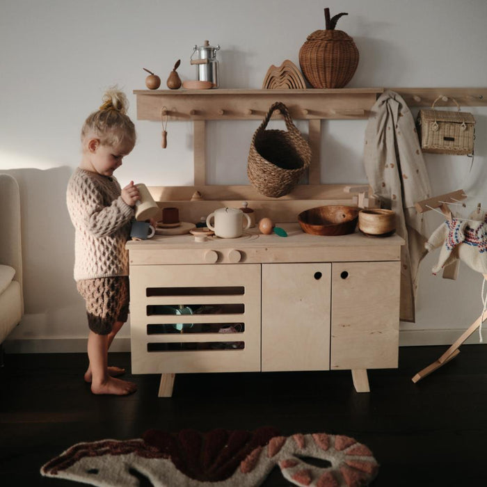 Taça para Snacks em Silicone Mushie Ivory