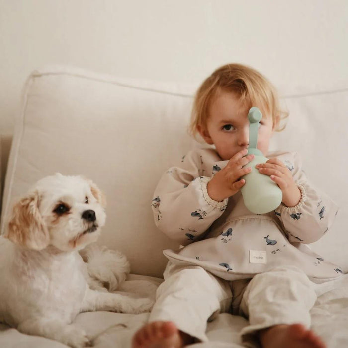 Babete com Mangas Mushie Whale