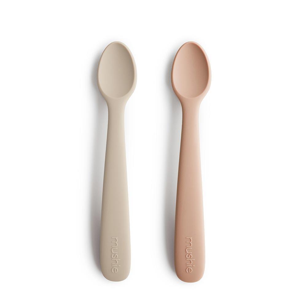 2 Colheres em Silicone Mushie Shifting Sand/Blush