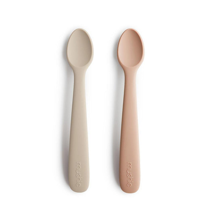 2 Colheres em Silicone Mushie Shifting Sand/Blush