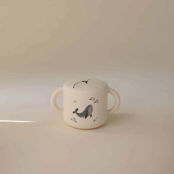 Taça para Snacks em Silicone Mushie Whales