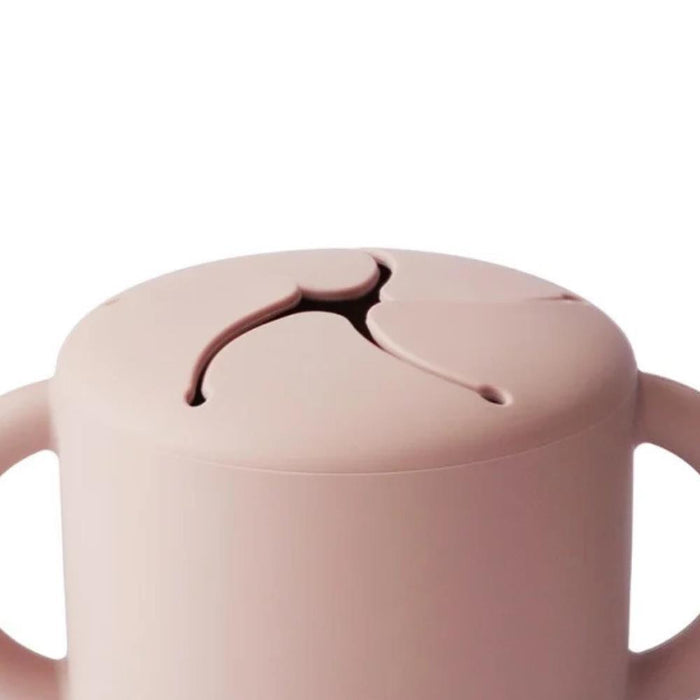 Taça para Snacks em Silicone Mushie Blush