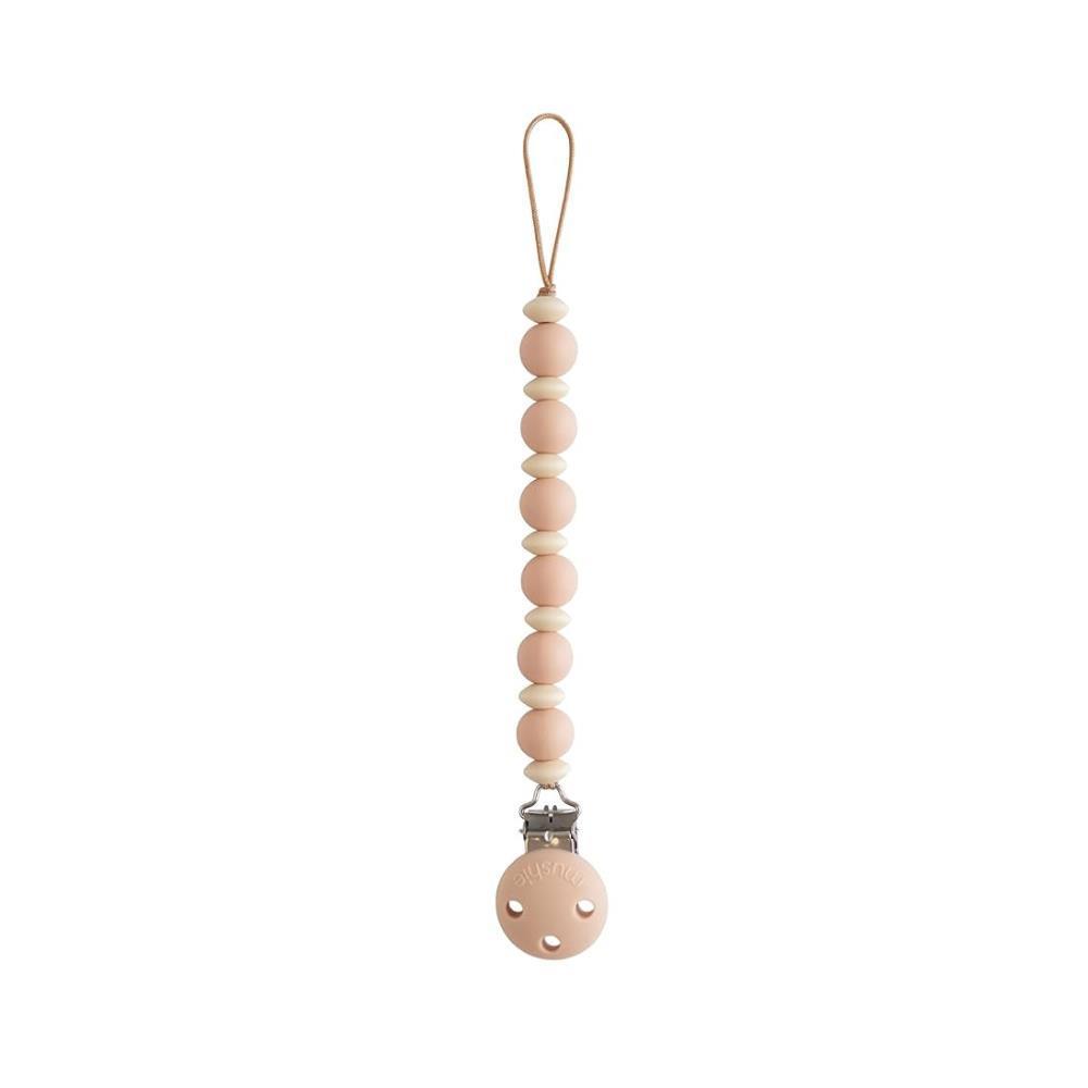 Corrente para Chupeta em Silicone Mushie Luna Blush