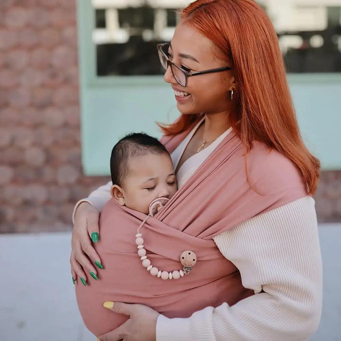 Corrente para Chupeta em Silicone Mushie Luna Blush