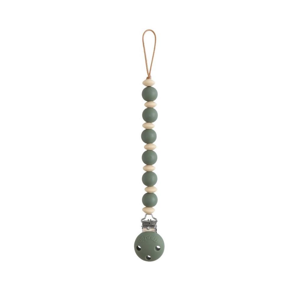 Corrente para Chupeta em Silicone Mushie Luna Dried Thyme