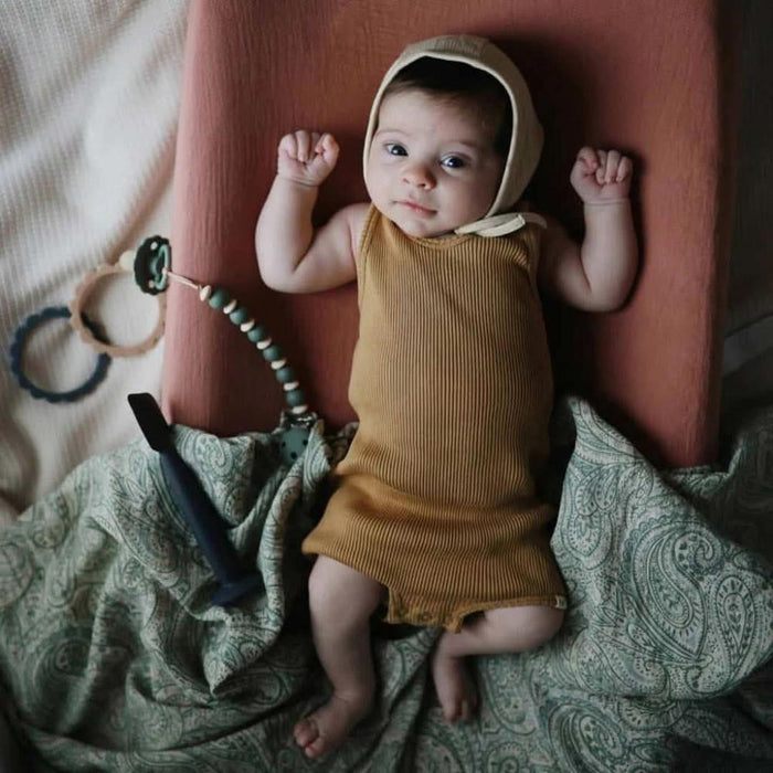 Corrente para Chupeta em Silicone Mushie Luna Dried Thyme