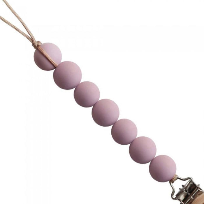 Corrente para Chupeta em Silicone Mushie Halo Mauve