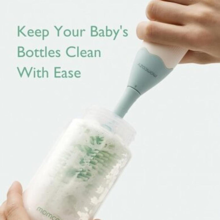 Conjunto de Limpeza Portátil para Biberão Momcozy Push-Press Green