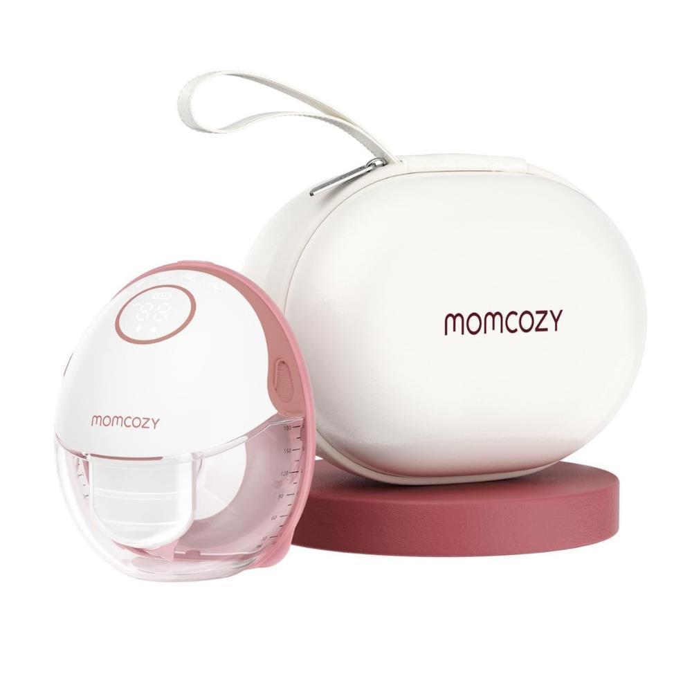 Momcozy M6 Hands-Free Breast Pump Single Red