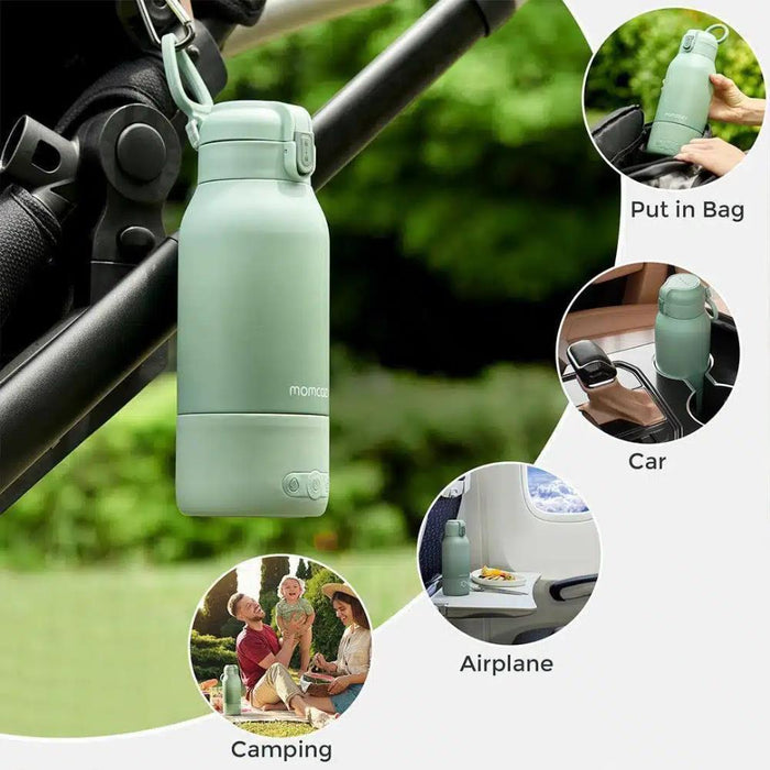 Aquecedor Portátil de Leite e Água Momcozy Green