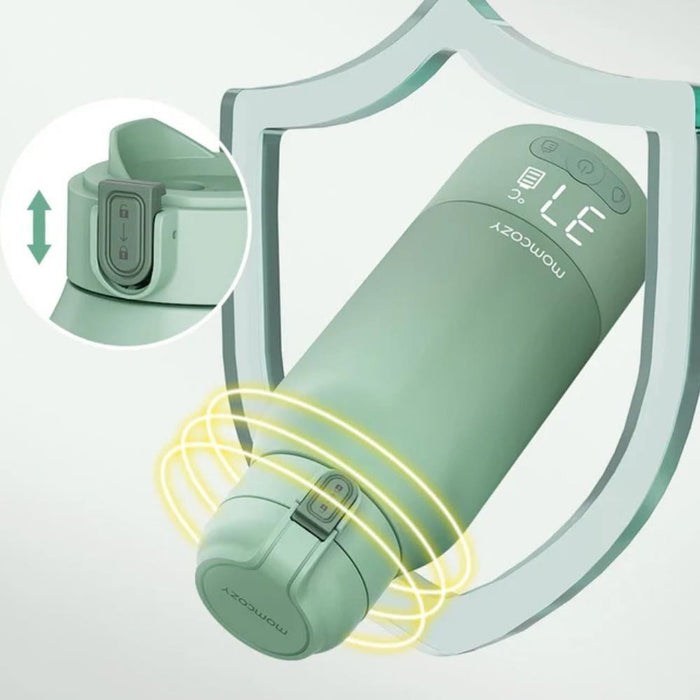 Aquecedor Portátil de Leite e Água Momcozy MW05 Green