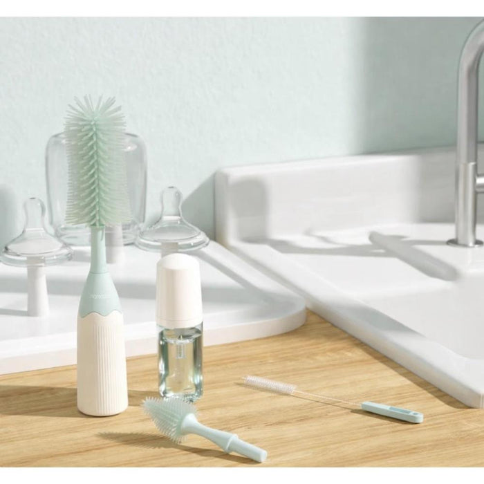 Conjunto de Limpeza Portátil para Biberão Momcozy Push-Press Green