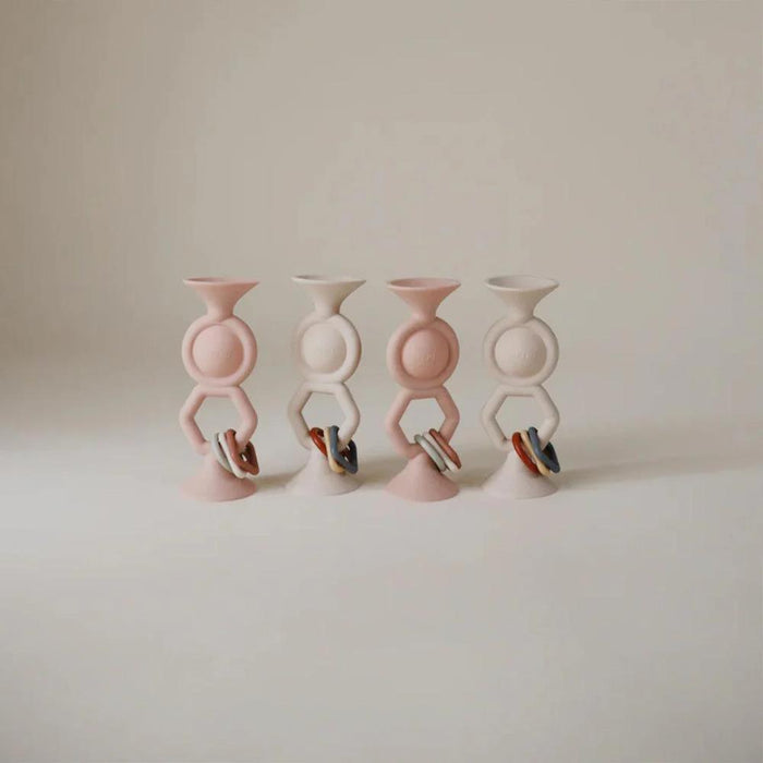 Hexapop com Ventosa em Silicone Mushie Blush