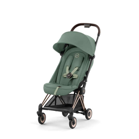 Cochecito Cybex Platinum Coya Rosegold Leaf Verde