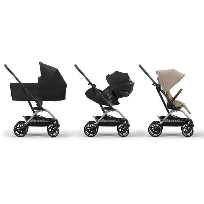 Cybex Eezy S Twist+2 TPE Almond Beige Stroller Taupe Chassis