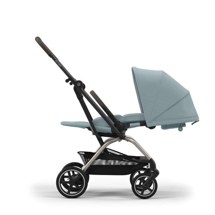 Cybex Eezy S Twist+2 TPE Stormy Blue Stroller - Taupe Chassis