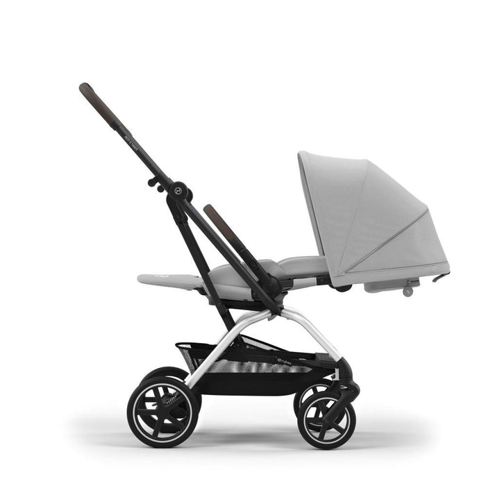 Cybex Eezy S Twist +2 SLV Stroller Fog Grey - Silver Frame