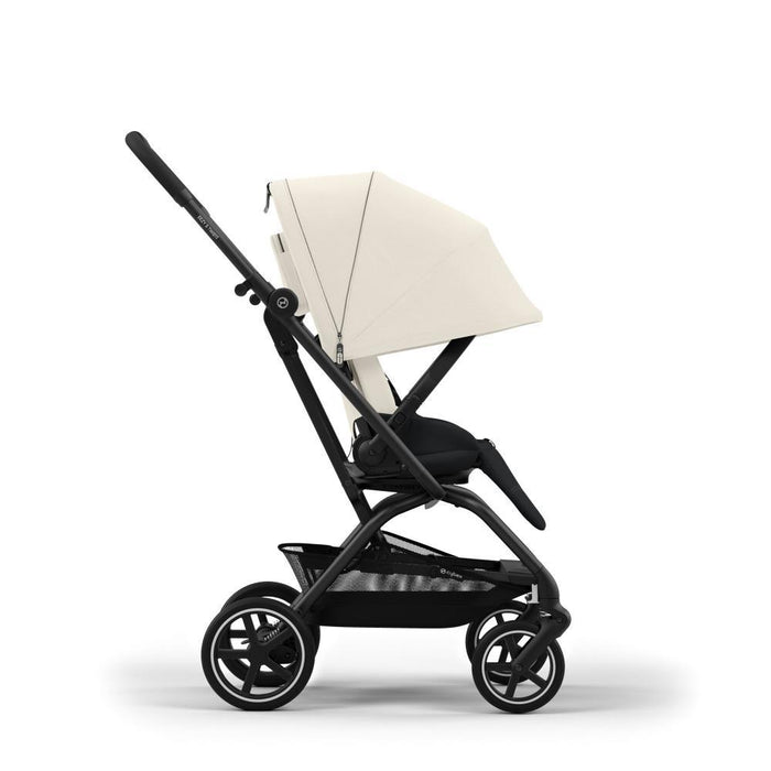 Cybex Eezy S Twist +2 BLK Canvas White Stroller - Black Frame