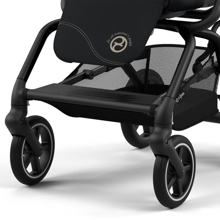 Cybex Eezy S Twist +2 BLK Canvas White Stroller - Black Frame