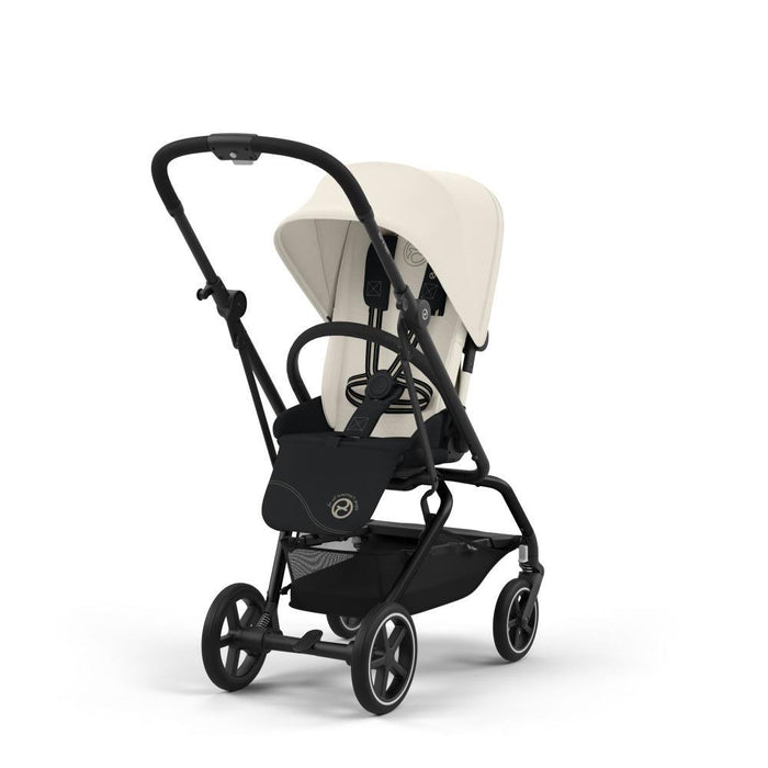 Cybex Eezy S Twist +2 BLK Canvas White Stroller - Black Frame