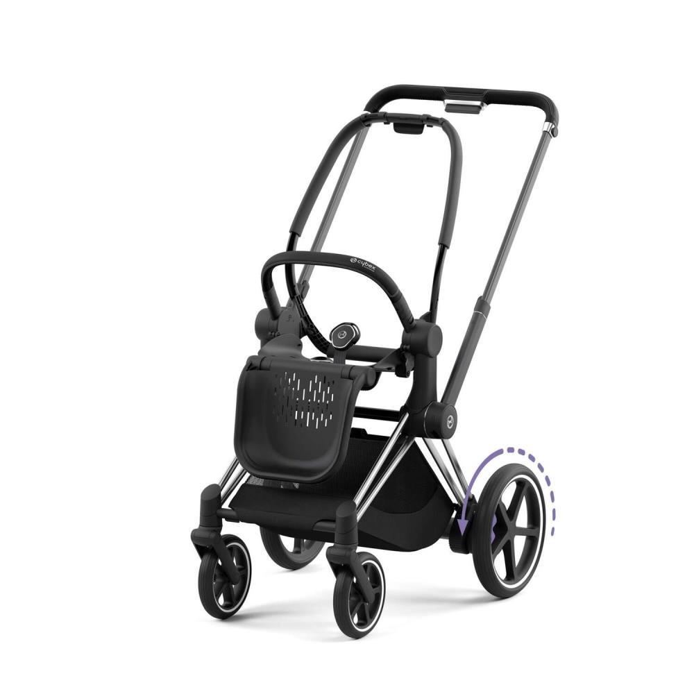 Chasis y estructura de asiento Cybex Platinum e-Priam cromado negro