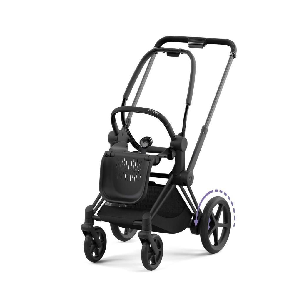 Chassis Cybex Platinum e-Priam e Estrutura do Assento Matt Black
