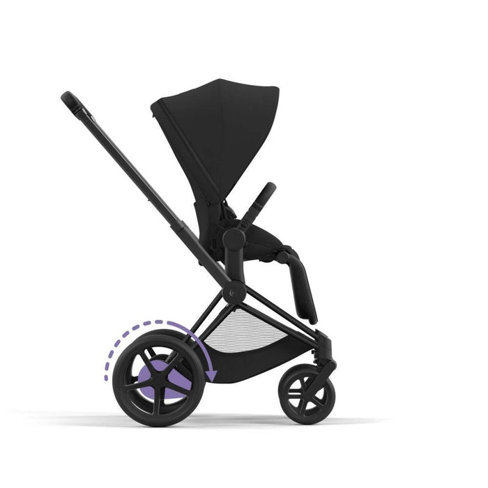 Chassis Cybex Platinum e-Priam e Estrutura do Assento Matt Black