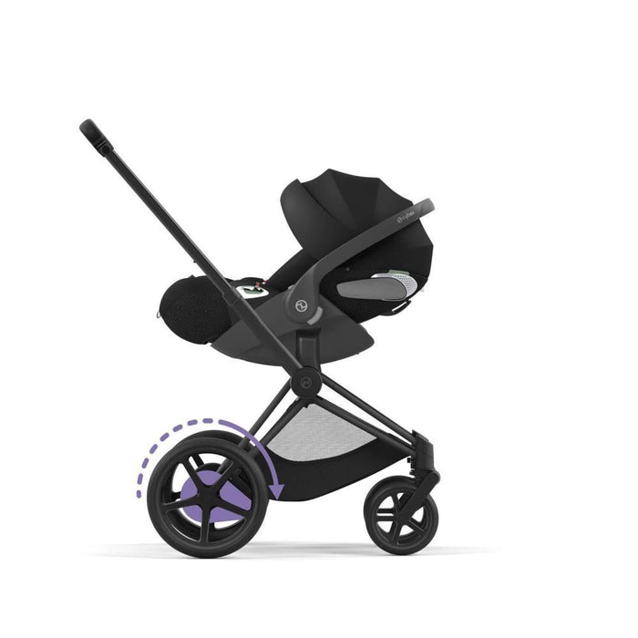Chassis Cybex Platinum e-Priam e Estrutura do Assento Matt Black