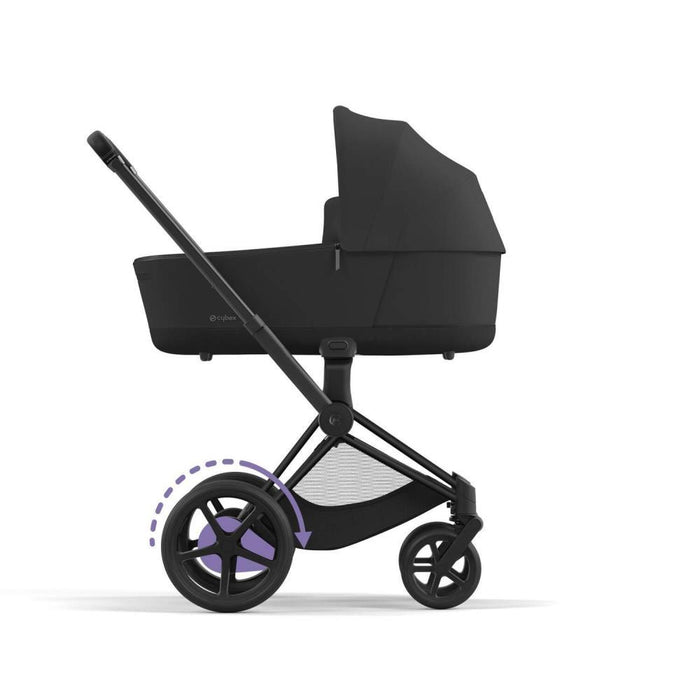 Chassis Cybex Platinum e-Priam e Estrutura do Assento Matt Black